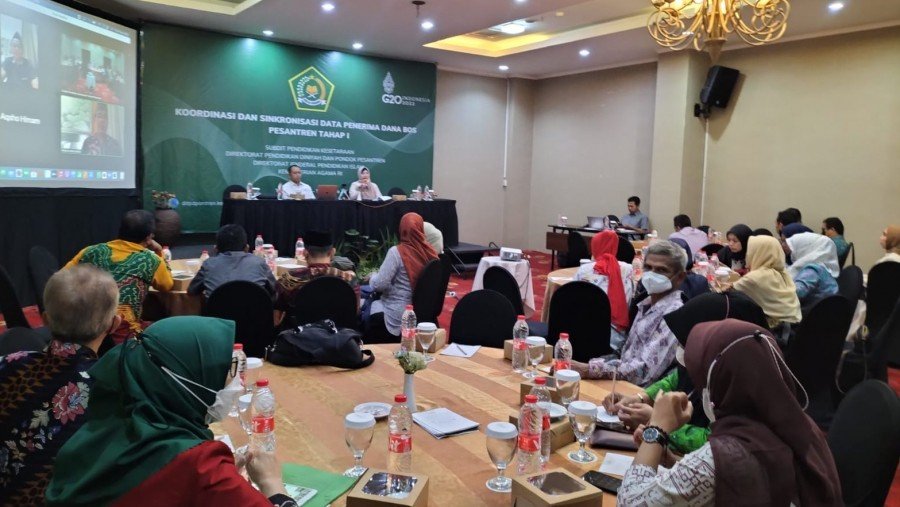 Rakor Sinkronisasi Data Penerima Dana BOS Pesantren 2022