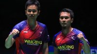 Pasangan ganda putra Indonesia, Mohammad Ahsan dan Hendra Setiawan