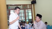 Anggota Bawaslu Puadi memberikan edukasi ke calon pemilih pemula di Madrasah Aliyah Negeri (MAN) 3 Jakarta