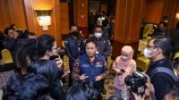 Anggota Bawaslu Puadi memberikan keterangan pers kepada wartawan di Jakarta, Senin (15/8/2022)/foto: Publikasi dan Pemberitaan Bawaslu