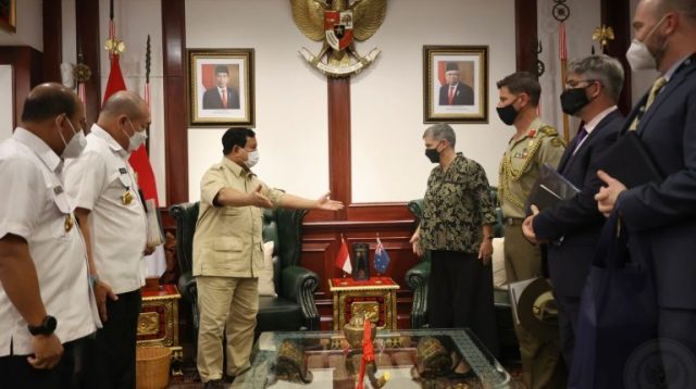 Menteri Pertahanan RI Prabowo Subianto menerima Duta Besar Australia untuk Indonesia H.E. Penny Williams