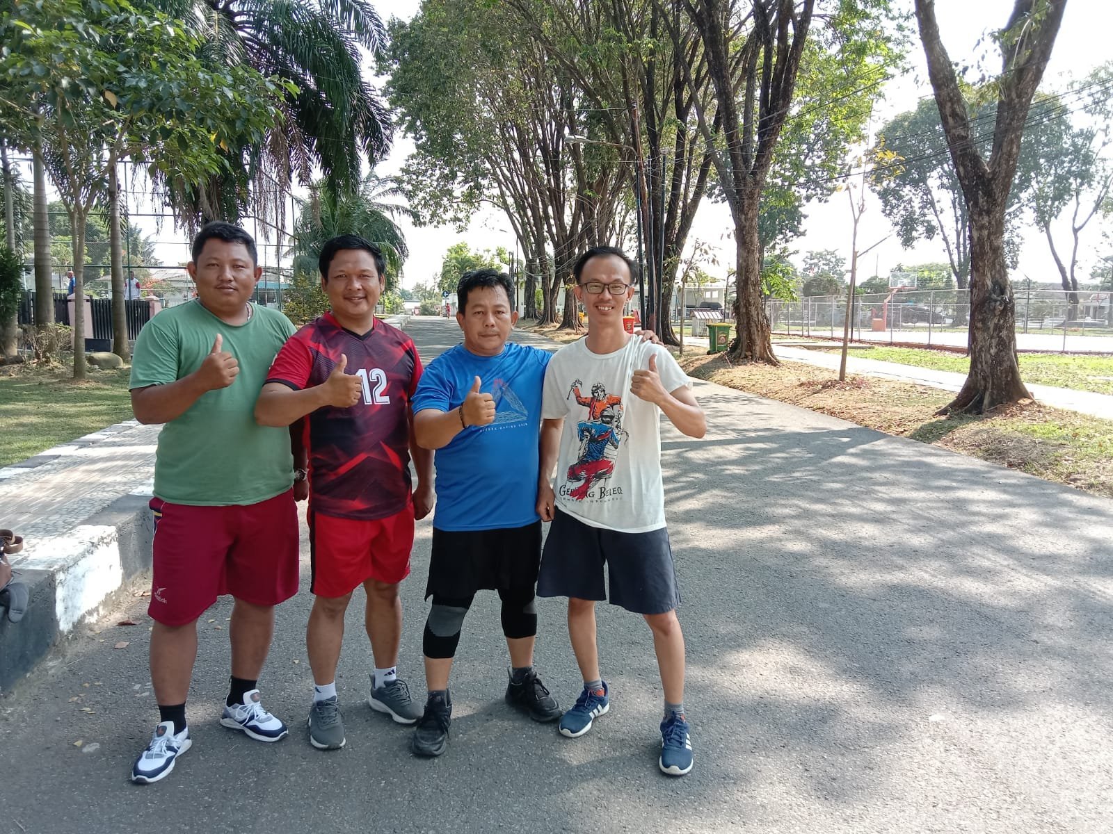 Wartawan PWI Sumsel saat mengikuti seleksi cabor Atletik