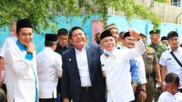 Gubernur Sumsel, H Herman Deru saat menghadiri wisuda santri TK/TPA DPD BKPRMI di Sekolah IT Peradaban di Kayu Agung