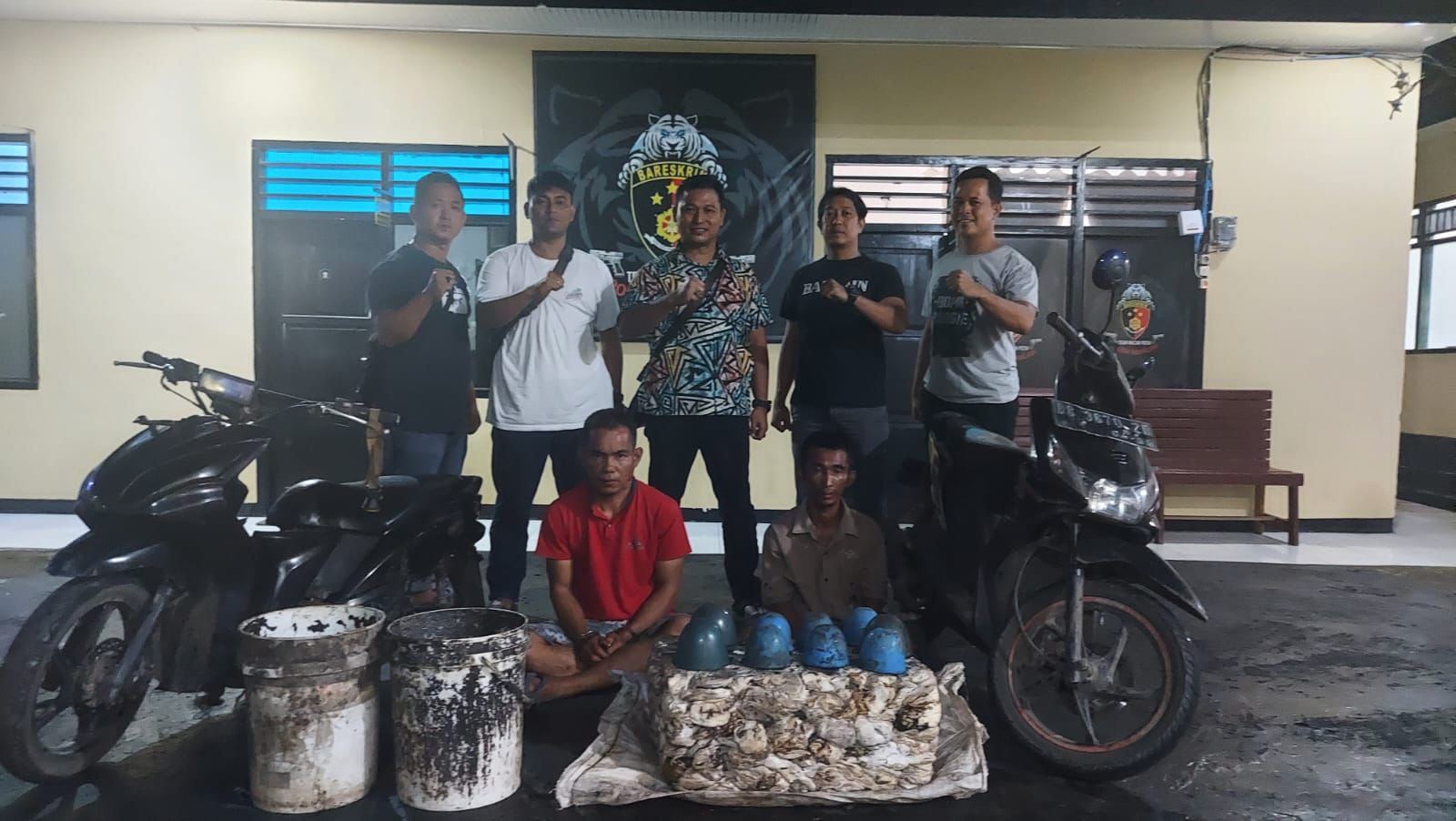 Dua pelaku pencurian karet di perkebunan warga ditangkap polisi