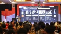 Koordinator Divisi Pencegahan, Partisipasi Masyarakat, dan Humas Lolly Suhenty memaparkan data hasil IKP 2024 di Jakarta, Jumat (16/12/2022)