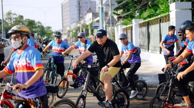 Bank Indonesia Provinsi Sumatera Selatan (Sumsel) melaksanakan Kegiatan "Gowes Cinta Bangga Paham Rupiah (CBP) Berbagi" pada Sabtu, (24/12/2022)