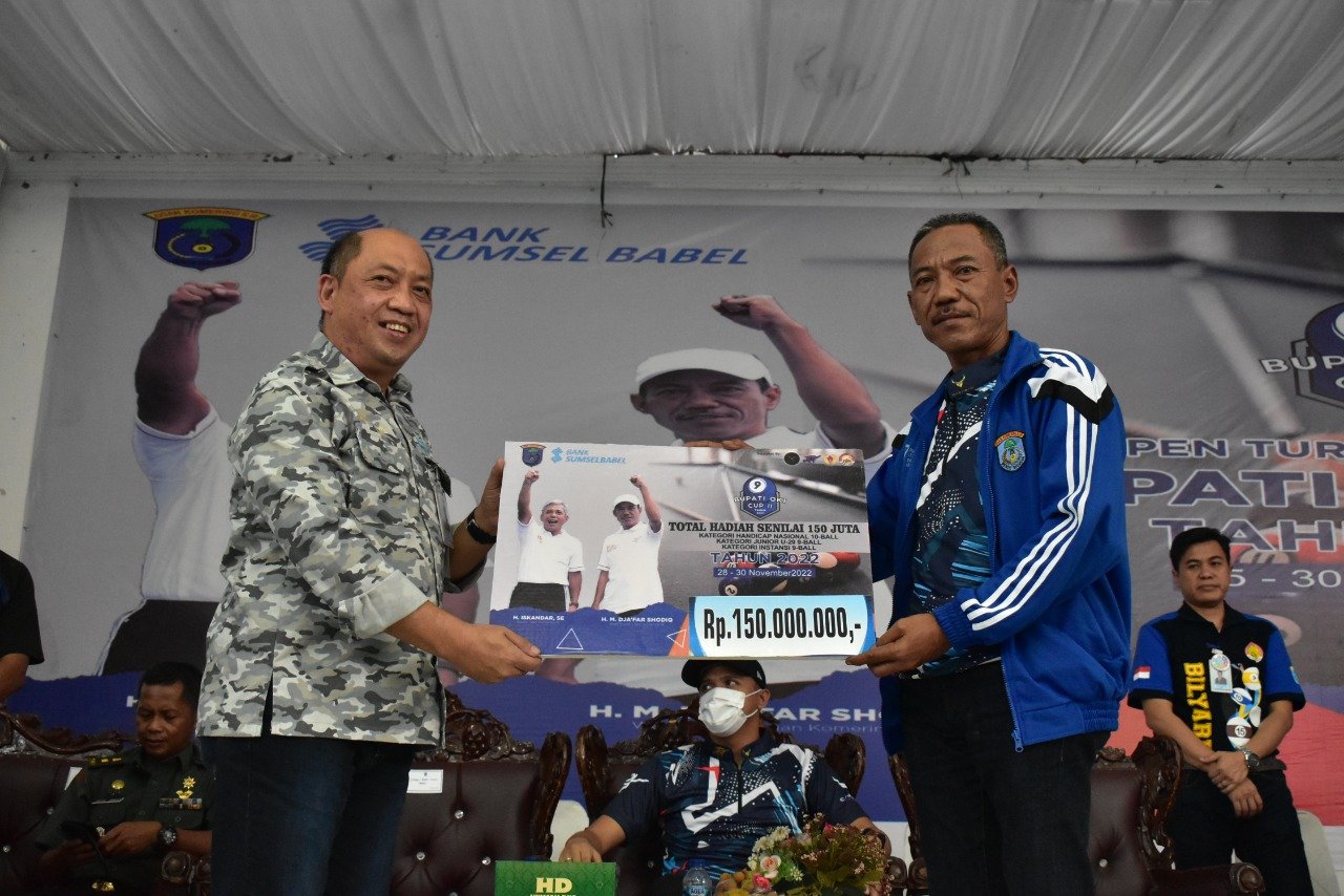 Turnamen Biliar Bupati OKI Cup II Sukses digelar, Modal Hadapi Porprov 2023, (30/11). Foto : Ist