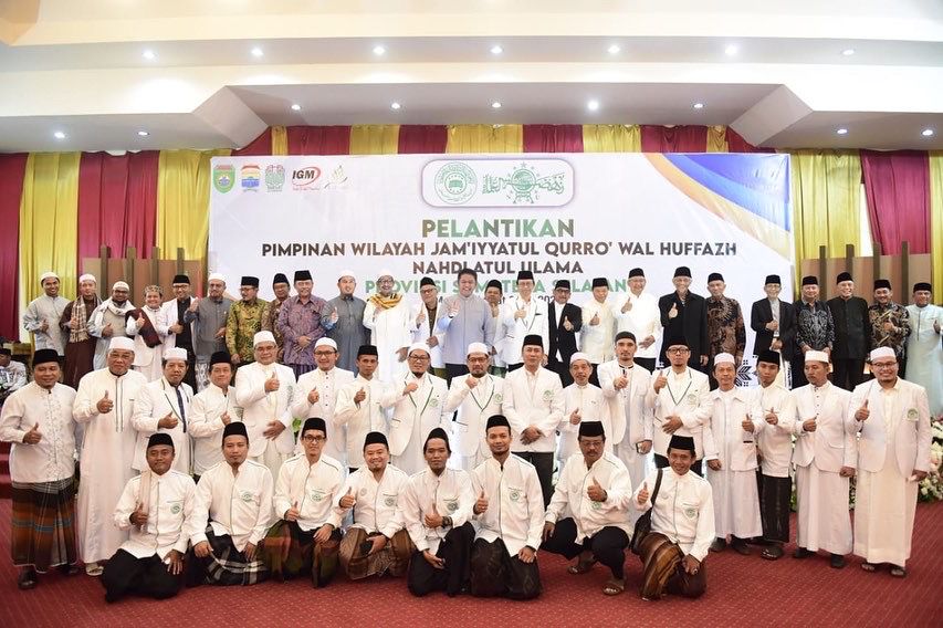 Pelantikan Pimpinan Wilayah Jam’iyyatul Qurro’wal Huffazh Nahdlatul Ulama (JQHNU)  Provinsi Sumsel masa khidmat 2022-2027