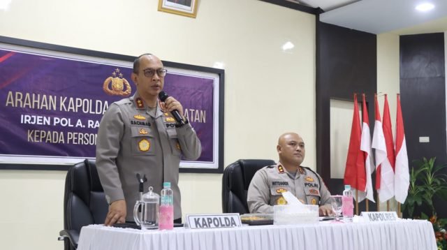 Kapolda Sumsel, Irjen Pol A Rachmad Wibowo SIK melakukan kunjungan kerja (Kunker) ke Polres Prabumulih, Jumat (2/12)