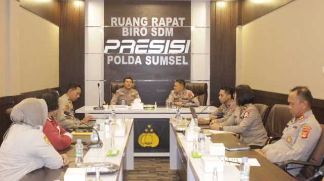 TIM Supervisi SSDM Polri tiba di Polda Sumsel demi meningkatkan mutu pelaksanaan promosi jabatan terbuka di Polda Sumsel