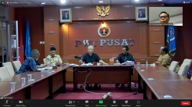 Diskusi Publik Kamis (22/12/2022) di sekretariat PWI Pusat, Jakarta