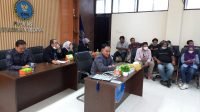 Kepala BNNP Sumsel Brigjen Pol Djoko Prihadi SH MH saat konferensi pers di depan wartawan