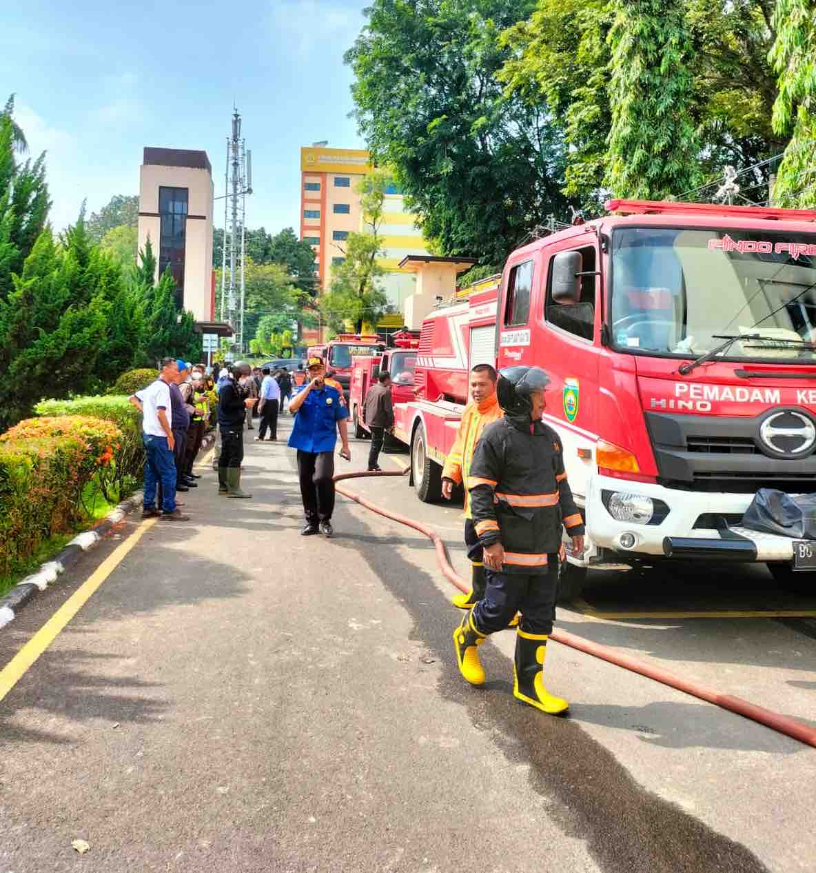 Gedung Politeknik Negeri Sriwijaya terbakar, Selasa (10/1/2023) pagi sekitar pukul 09.00 WIB