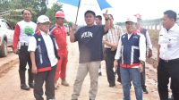 Gubernur Herman Deru meninjau langsung progres pembangunan ruas tol Kayuagung - Palembang - Betung (Kapal Betung)