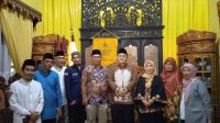 Jajaran pengurus Forum Komunikasi Rumah Tahfiz Darussalam Kota Palembang (FKRTD) Kota Palembang bersilaturahmi ke Istana Adat Kesultanan Palembang Darussalam KPD), Kamis (12/1/2023)