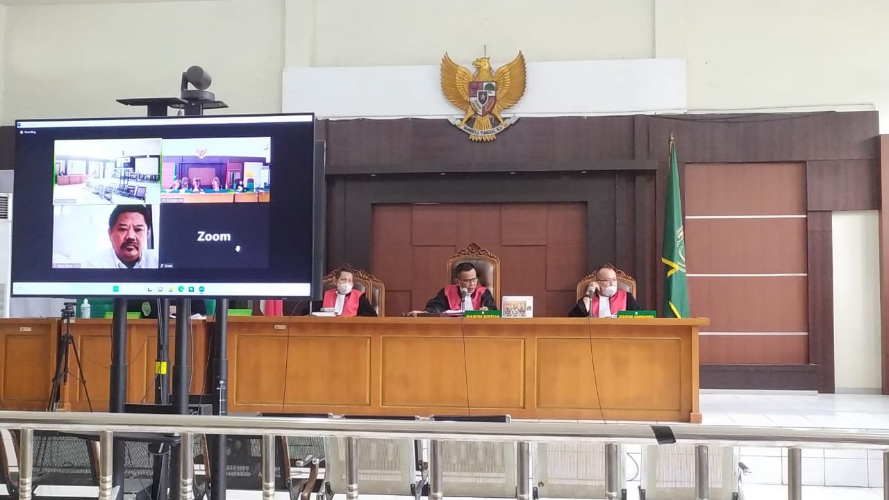 Suasana di Pengadilan Negeri (PN) Tipikor Palembang selasa (31/1/2023)