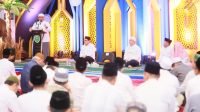 menghadiri Safari Ramadhan 1444 Hijriah bersama para insan kesehatan Provinsi Sumsel di Griya Agung, Sabtu (1/4) malam. 