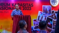 Ketua panitia Forum Kapasitas Nasional Erwin Suryadi saat Media Gathering dengan wartawan di Jakarta, Jumat (14/4)