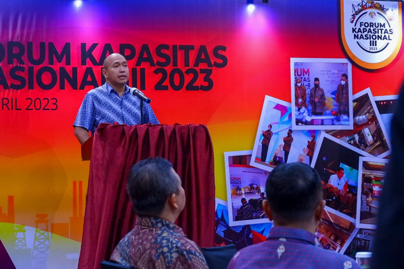 Ketua panitia Forum Kapasitas Nasional Erwin Suryadi saat Media Gathering dengan wartawan di Jakarta, Jumat (14/4)