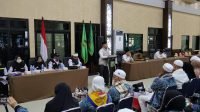 Debarkasi Palembang menerima kedatangan 356 jemaah haji kloter 16 asal Lubuklinggau dan Palembang, Selasa (25/7) pagi