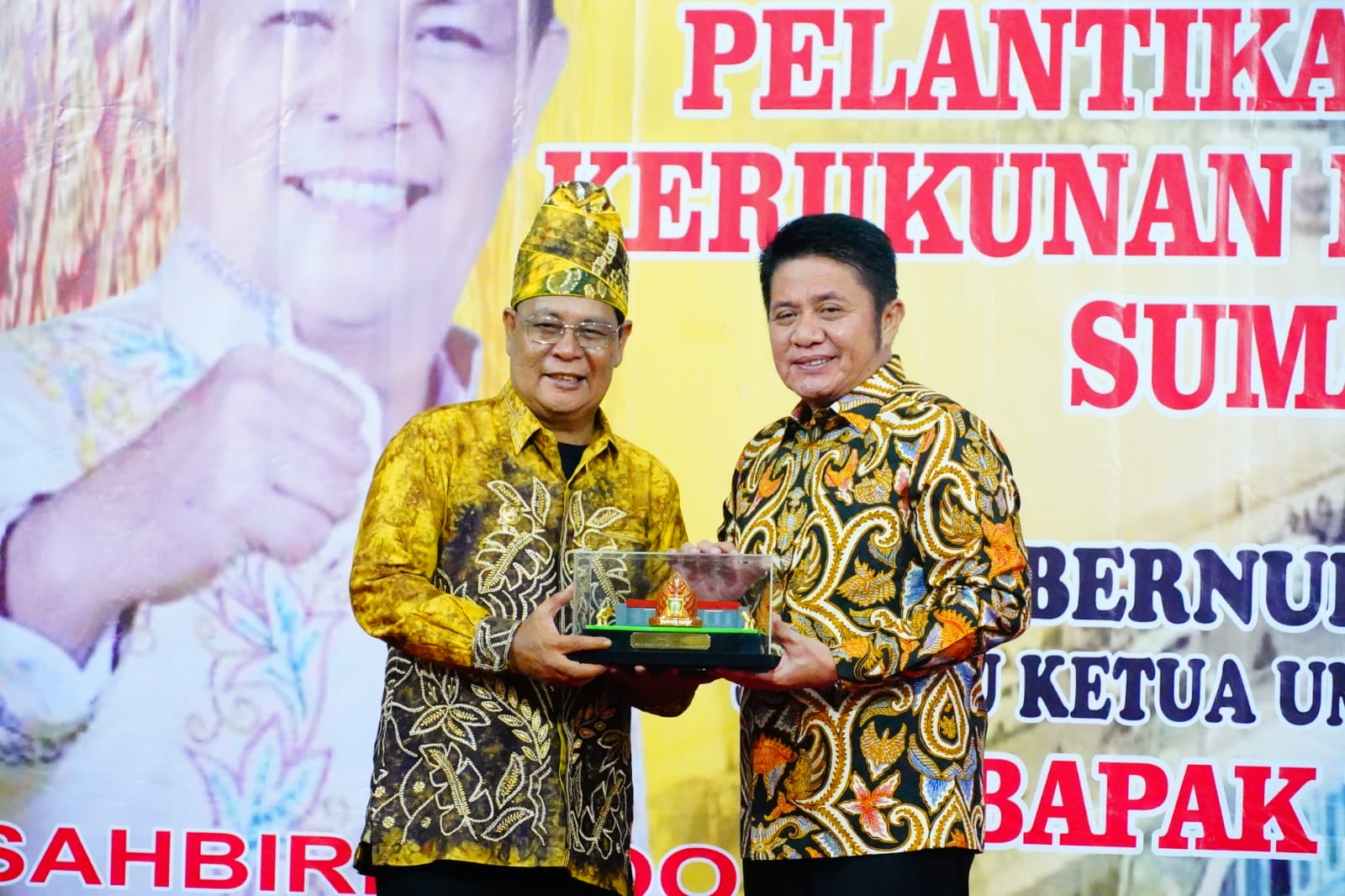 Gubernur Sumsel yang juga selaku  Pembina Pengurus Wilayah Kerukunan Bubuhan Banjarmasin (KBB) Sumsel, H Herman Deru menghadiri Halal Bihallal dan Pelantikan Pengurus Wilayah Kerukunan KBB Prov. Sumse